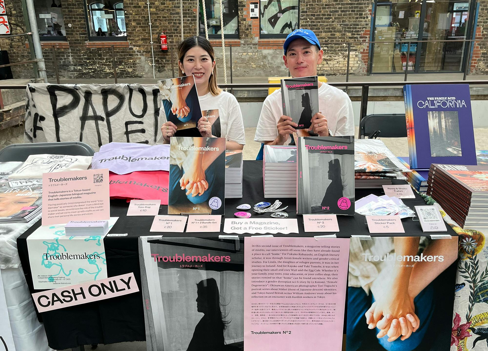 Troublemakers magazine at Indiecon 2025
